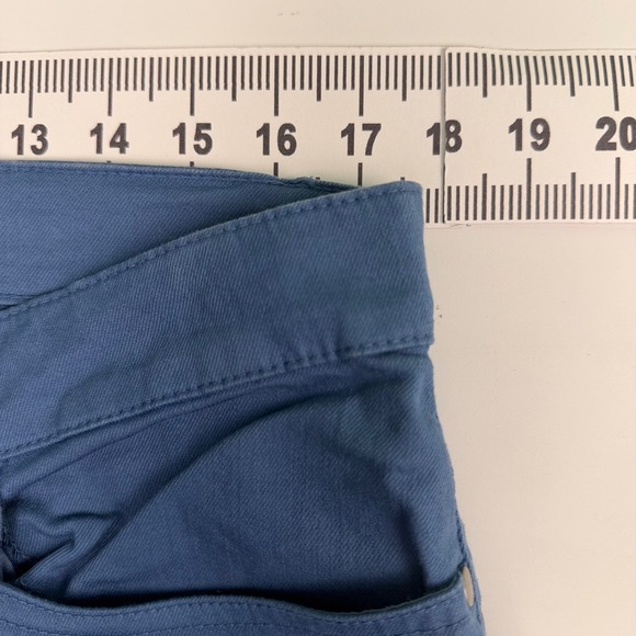 Eileen Fisher Womens XL Pants Teal Blue Slim Fit Five Pocket Twill - Picture 4 of 5